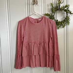 Zara Layered Blouse Size XS